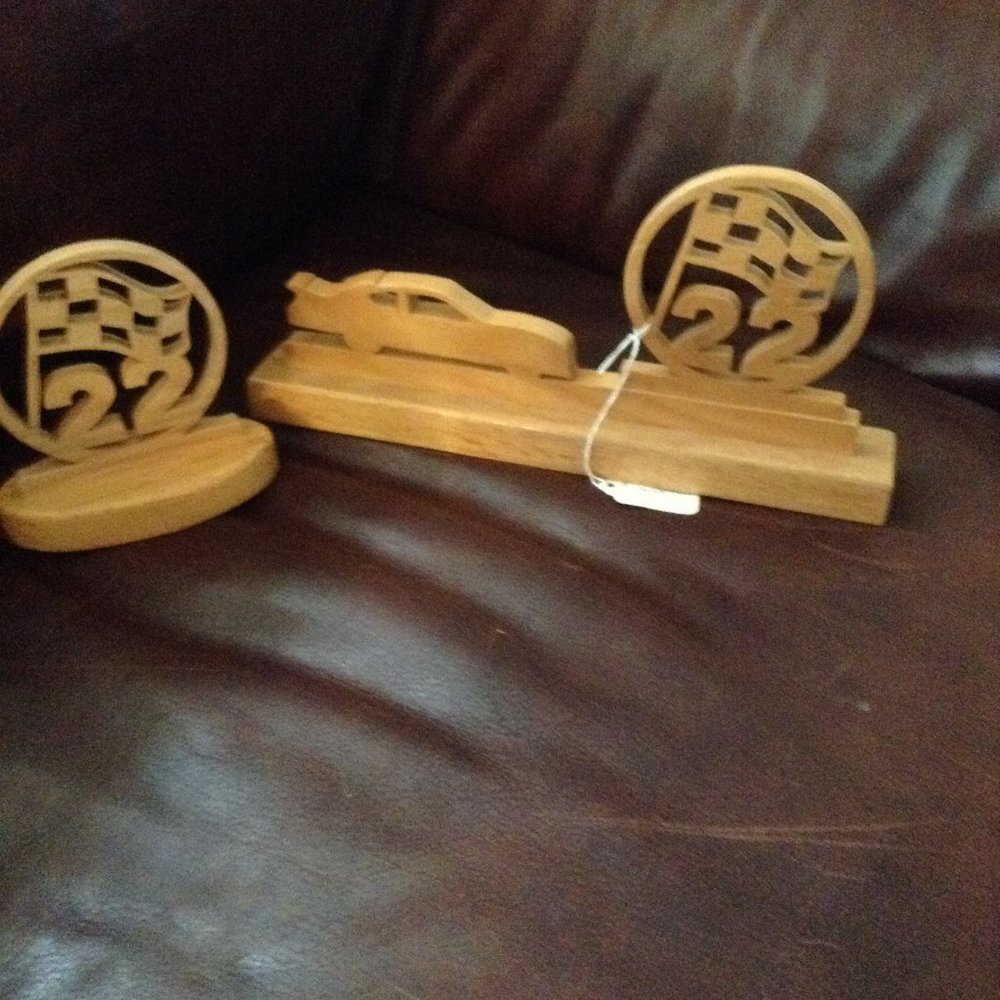JEFF GORDONS NUMBER WOOD CARVED DISPLAY